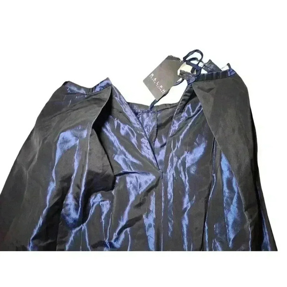Ralph Lauren Women's Midnight Blue Satin Skirt Vintage Size 2 - New with Tags! - Picture 12 of 16